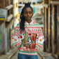 Madagascar Christmas Hoodie Lemur Santa Hat Holiday Tree - African Pride