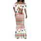 Madagascar Christmas Mermaid Dress Lemur Santa Hat Holiday Tree - African Pride