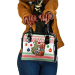 Madagascar Christmas Shoulder Handbag Lemur Santa Hat Holiday Tree - African Pride