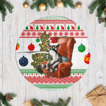 Madagascar Christmas Tree Skirt Lemur Santa Hat Holiday Tree - African Pride