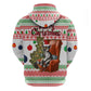Madagascar Christmas Zip Hoodie Lemur Santa Hat Holiday Tree - African Pride