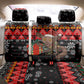 Madagascar Christmas Back Car Seat Cover Aye Aye Lemur Santa Hat Holiday Lights - African Pride
