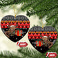 Madagascar Christmas Ceramic Ornament Aye Aye Lemur Santa Hat Holiday Lights - African Pride