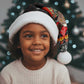 Madagascar Christmas Santa Hat Aye Aye Lemur Santa Hat Holiday Lights - African Pride