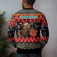 Madagascar Christmas Ugly Christmas Sweater Aye Aye Lemur Santa Hat Holiday Lights - African Pride