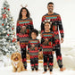 Madagascar Christmas Pajama Set Aye Aye Lemur Santa Hat Holiday Lights - African Pride