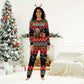 Madagascar Christmas Pajama Set Aye Aye Lemur Santa Hat Holiday Lights - African Pride