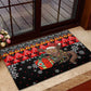Madagascar Christmas Rubber Doormat Aye Aye Lemur Santa Hat Holiday Lights - African Pride