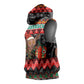 Madagascar Christmas Sleeveless Hoodie Aye Aye Lemur Santa Hat Holiday Lights - African Pride