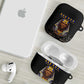 Taharqa AirPods Case with Black Pharaoh Portrait, 25th Dynasty of Egypt Text and Nubian-Inspired - African Pride