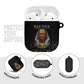 Taharqa AirPods Case with Black Pharaoh Portrait, 25th Dynasty of Egypt Text and Nubian-Inspired - African Pride
