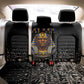 Taharqa Back Car Seat Cover with Black Pharaoh Portrait, 25th Dynasty of Egypt Text and Nubian-Inspired - African Pride