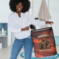 Taharqa Laundry Basket with Warrior Portrait, Lion of Kush Title and Bold Red Defender of Africa - African Pride