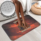 Taharqa Bathroom Set with Warrior Portrait, Lion of Kush Title and Bold Red Defender of Africa - African Pride