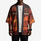 Taharqa Kimono with Warrior Portrait, Lion of Kush Title and Bold Red Defender of Africa - African Pride