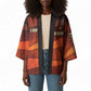 Taharqa Kimono with Warrior Portrait, Lion of Kush Title and Bold Red Defender of Africa - African Pride