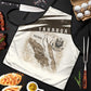 Taharqa Apron with Ancient Map Illustration, King of Two Lands Title and Kush Egypt Temple - African Pride
