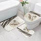 Taharqa Bathroom Set with Ancient Map Illustration, King of Two Lands Title and Kush Egypt Temple - African Pride