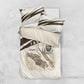 Taharqa Bedding Set with Ancient Map Illustration, King of Two Lands Title and Kush Egypt Temple - African Pride
