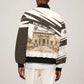 Taharqa Bomber Jacket with Ancient Map Illustration, King of Two Lands Title and Kush Egypt Temple - African Pride