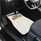 Taharqa Car Mats with Ancient Map Illustration, King of Two Lands Title and Kush Egypt Temple - African Pride