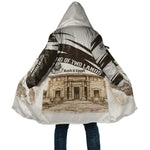 Taharqa Cloak with Ancient Map Illustration, King of Two Lands Title and Kush Egypt Temple - African Pride