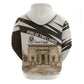 Taharqa Hoodie with Ancient Map Illustration, King of Two Lands Title and Kush Egypt Temple - African Pride