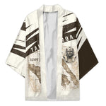 Taharqa Kimono with Ancient Map Illustration, King of Two Lands Title and Kush Egypt Temple - African Pride