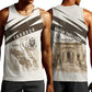 Taharqa Men Tank Top with Ancient Map Illustration, King of Two Lands Title and Kush Egypt Temple - African Pride