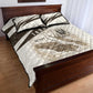 Taharqa Quilt Bed Set with Ancient Map Illustration, King of Two Lands Title and Kush Egypt Temple - African Pride