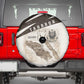 Taharqa Spare Tire Cover with Ancient Map Illustration, King of Two Lands Title and Kush Egypt Temple - African Pride
