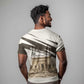 Taharqa T shirt with Ancient Map Illustration, King of Two Lands Title and Kush Egypt Temple - African Pride