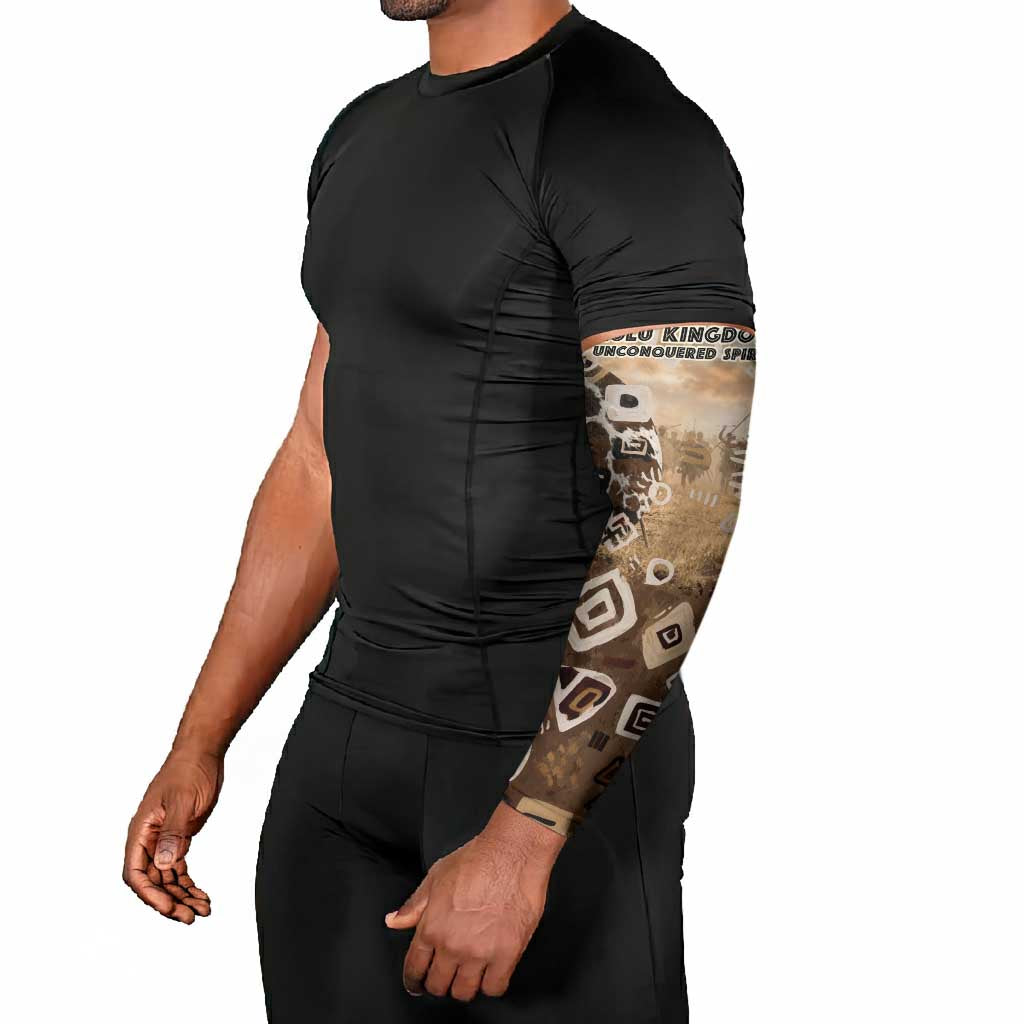 Shaka Zulu Arm Sleeves Monochrome Portrait Zulu Kingdom Heritage Unconquered Spirit Warrior Legacy Theme - African Pride