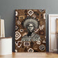 Shaka Zulu Canvas Wall Art Monochrome Portrait Zulu Kingdom Heritage Unconquered Spirit Warrior Legacy Theme - African Pride