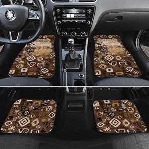 Shaka Zulu Car Mats Monochrome Portrait Zulu Kingdom Heritage Unconquered Spirit Warrior Legacy Theme - African Pride