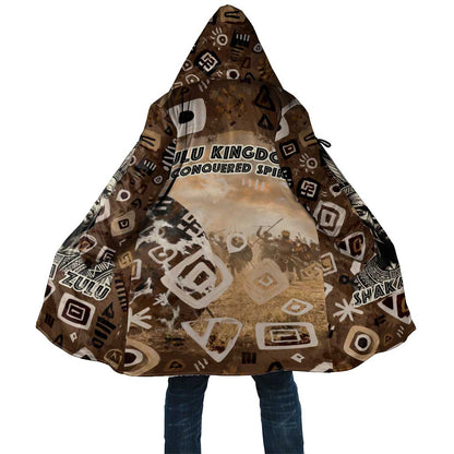 Shaka Zulu Cloak Monochrome Portrait Zulu Kingdom Heritage Unconquered Spirit Warrior Legacy Theme - African Pride