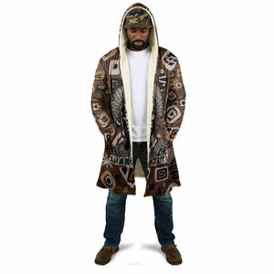 Shaka Zulu Cloak Monochrome Portrait Zulu Kingdom Heritage Unconquered Spirit Warrior Legacy Theme - African Pride
