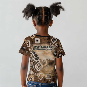 Shaka Zulu Kid T shirt Monochrome Portrait Zulu Kingdom Heritage Unconquered Spirit Warrior Legacy Theme - African Pride