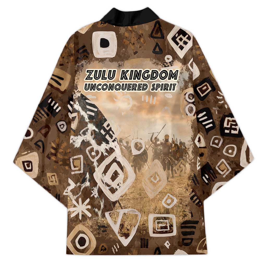 Shaka Zulu Kimono Monochrome Portrait Zulu Kingdom Heritage Unconquered Spirit Warrior Legacy Theme - African Pride