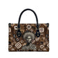 Shaka Zulu Leather Bag Monochrome Portrait Zulu Kingdom Heritage Unconquered Spirit Warrior Legacy Theme - African Pride