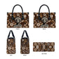 Shaka Zulu Leather Bag Monochrome Portrait Zulu Kingdom Heritage Unconquered Spirit Warrior Legacy Theme - African Pride