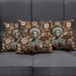 Shaka Zulu Pillow Cover Monochrome Portrait Zulu Kingdom Heritage Unconquered Spirit Warrior Legacy Theme - African Pride