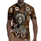 Shaka Zulu Rugby Jersey Monochrome Portrait Zulu Kingdom Heritage Unconquered Spirit Warrior Legacy Theme - African Pride