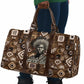 Shaka Zulu Travel Bag Monochrome Portrait Zulu Kingdom Heritage Unconquered Spirit Warrior Legacy Theme - African Pride