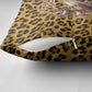 Shaka Zulu Pillow Cover Leopard Print Design Traditional Warrior Spear and Shield Illustration Tribal King - African Pride