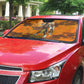 Shaka Zulu Auto Sun Shade Warrior Fiery Roaring Lion - Never Retreat Never Surrender African Strength and Courage - African Pride