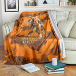 Shaka Zulu Blanket Warrior Fiery Roaring Lion - Never Retreat Never Surrender African Strength and Courage - African Pride
