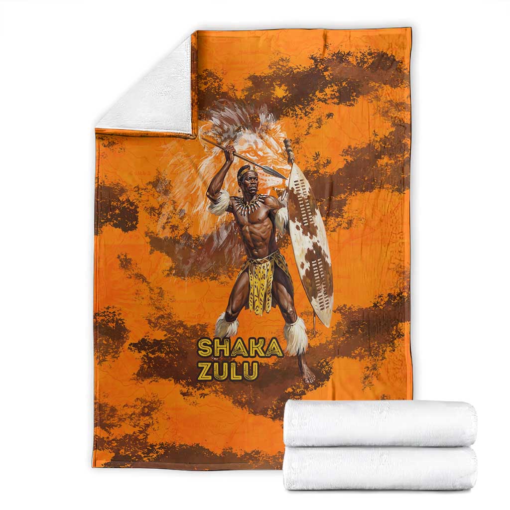 Shaka Zulu Blanket Warrior Fiery Roaring Lion - Never Retreat Never Surrender African Strength and Courage - African Pride