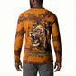 Shaka Zulu Button Sweatshirt Warrior Fiery Roaring Lion - Never Retreat Never Surrender African Strength and Courage