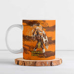 Shaka Zulu Ceramic Mug Warrior Fiery Roaring Lion - Never Retreat Never Surrender African Strength and Courage - African Pride